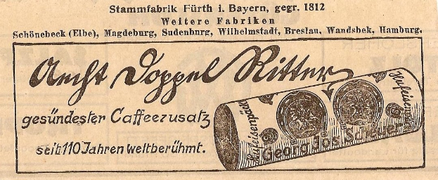 Alte deutsche Banknote mit einer zentralen Münzillustration und gedrucktem Text auf altem Papier.