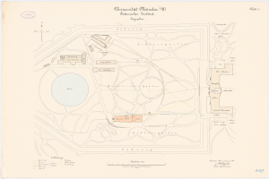 Detailierte Karte von Berlin, Deutschland, die die Universität Münster in ihrer Mitte hervorhebt, einschließlich Gebäude, Straßen und Annehmlichkeiten.